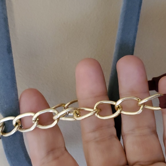 Zara Burgundy Chain Strap Top Size XS - Picture 4 of 7